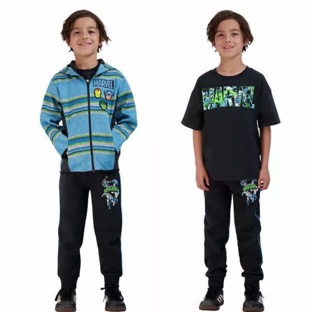 Character Kids Boys 3-piece Sweater Fleece Set MARVEL nwt